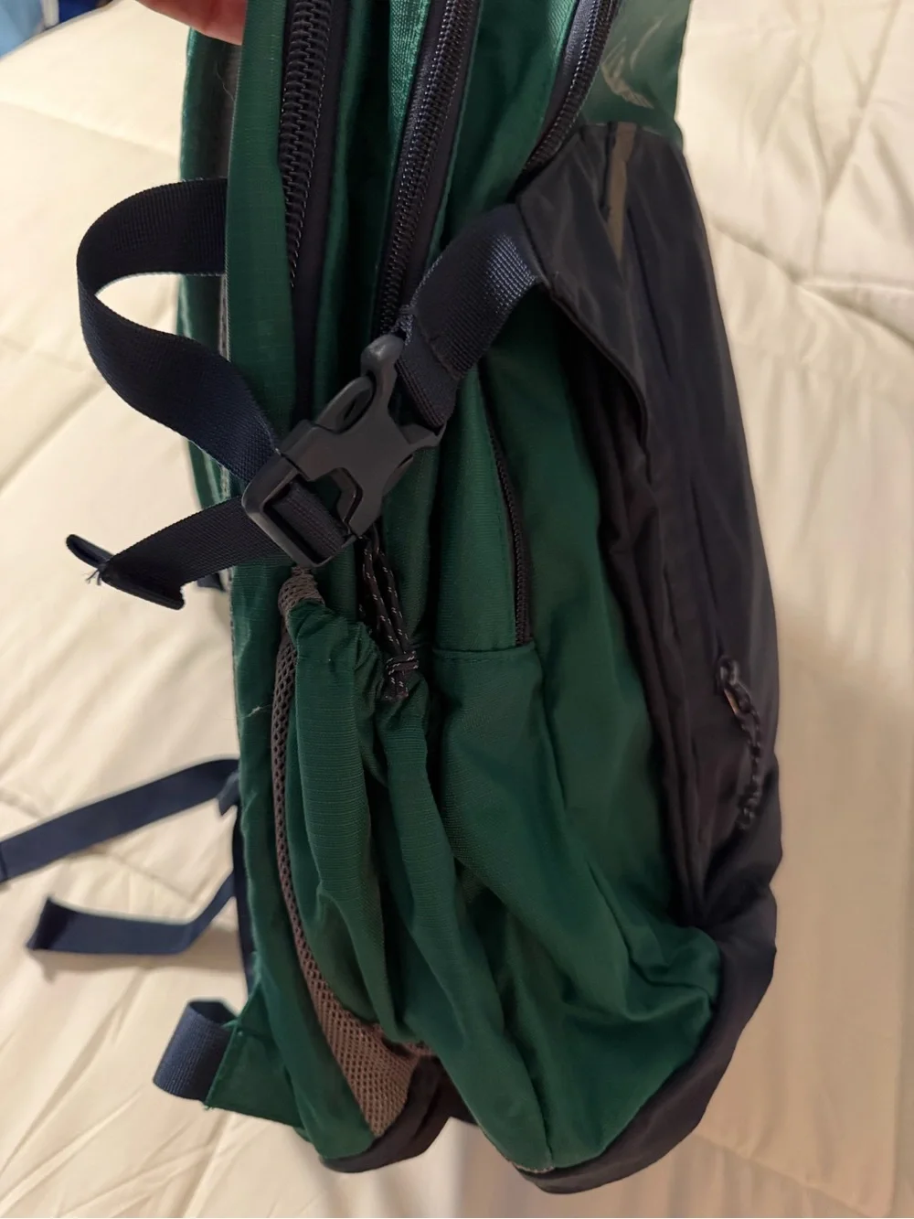 L.L. Bean Green, Navy & Black Men's Backpack